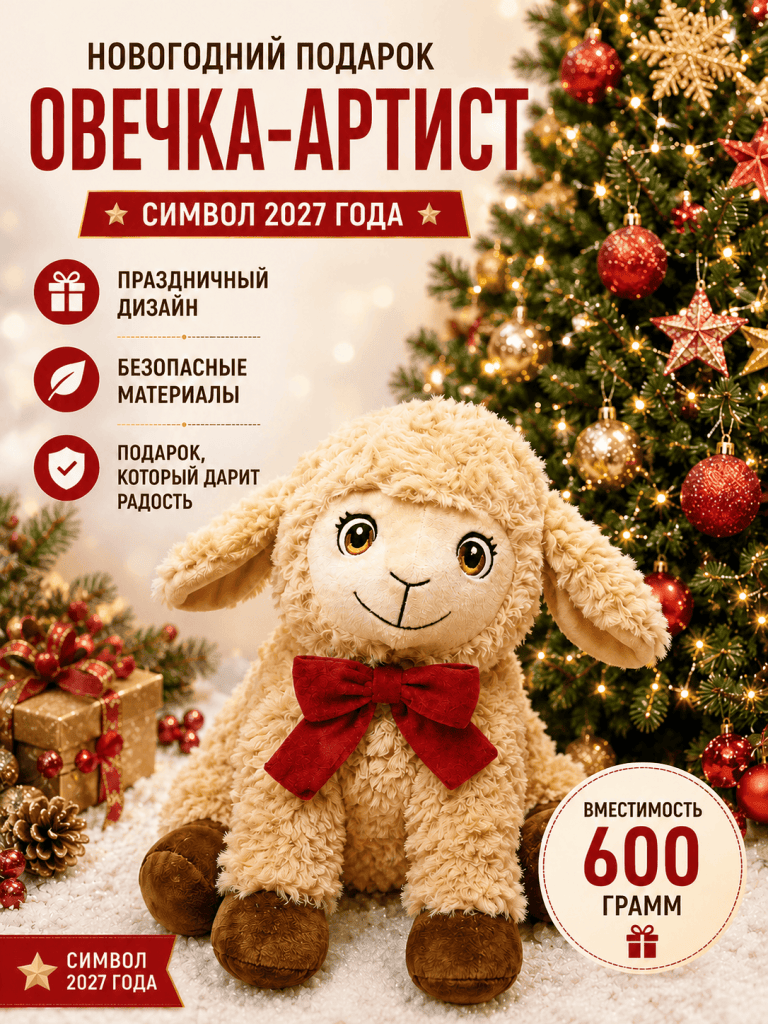 Подарок Овечка-Артист
