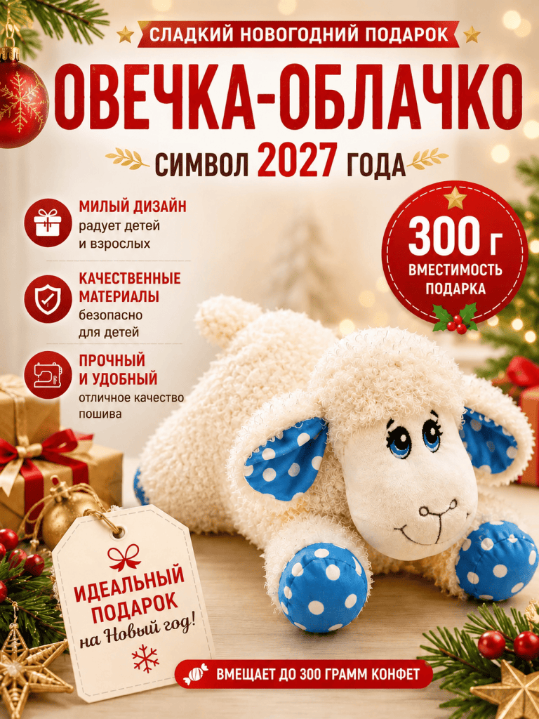 Подарок Овечка-Облачко