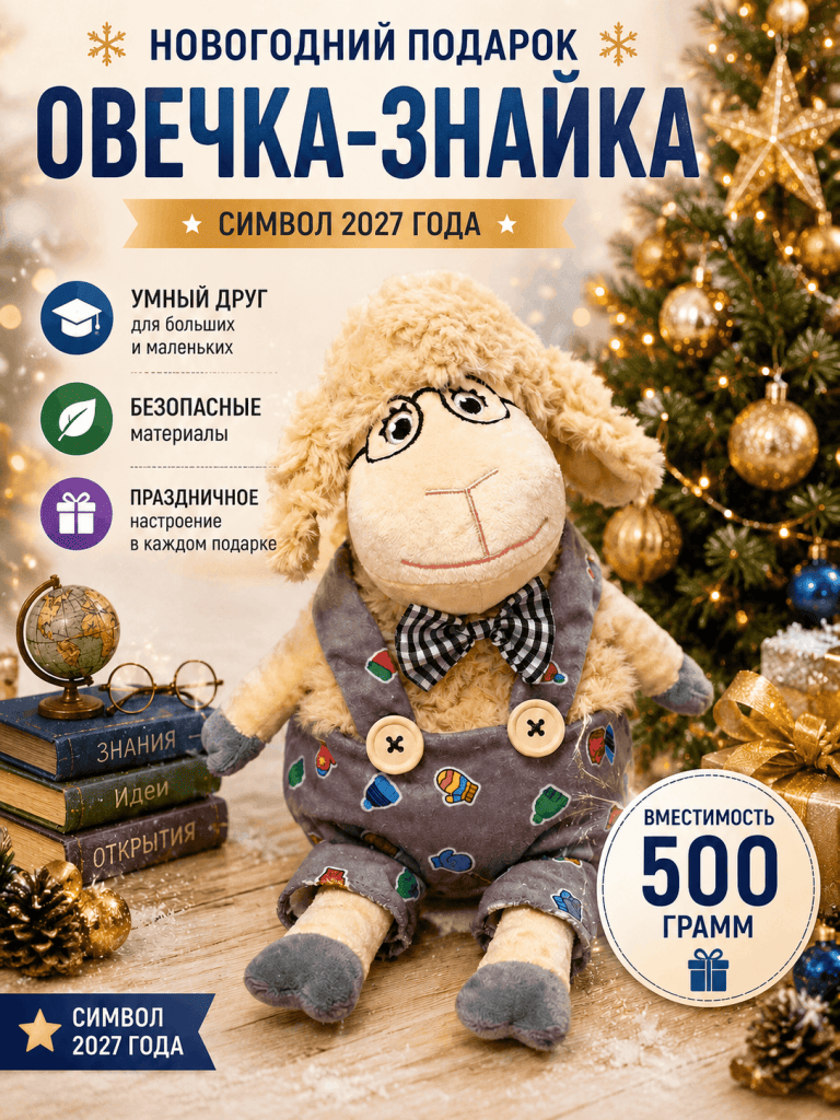 Подарок Овечка-Знайка